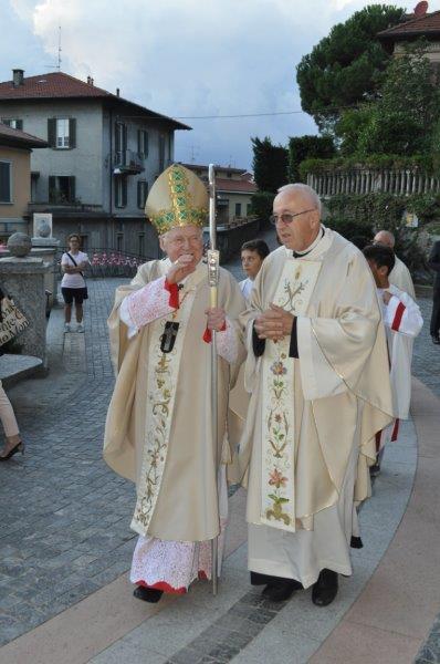 Don Giuseppe con il Cardinale di Milano Angelo Scola